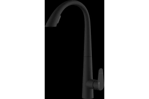 Смеситель для кухни Wasserkraft черный матовый