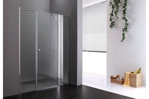 Душевая дверь Cezares Elena 130 хром стекло рифленое - 3