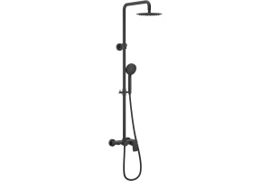 Душевая стойка Excellent Rain Altar черный матовый