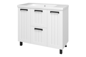 Тумба под раковину Misty Спарта 100 белая матовая