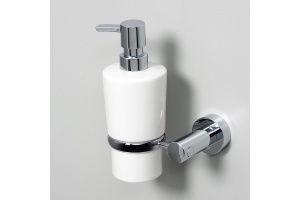 Дозатор для жидкого мыла WasserKraft  хром - белый - 2