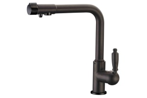 Смеситель Zorg Clean Water ZR 320 YF-33 черный металл для кухонной мойки