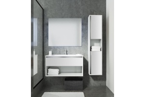 Комплект мебели Sanvit Контур 60 белый глянец