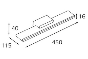 Подсветка для зеркала Italline IT01-1088 IT01-1088/45 white - 2