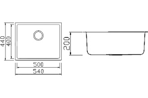 Мойка кухонная Seaman Eco Roma SMR-5444A - 2