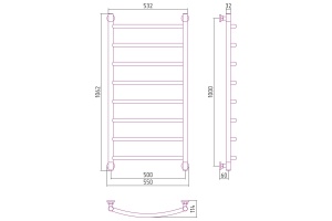 Полотенцесушитель водяной ДР 