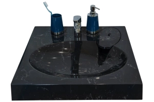 Раковина Stella Polar Миро 60 на стиральную машину черный