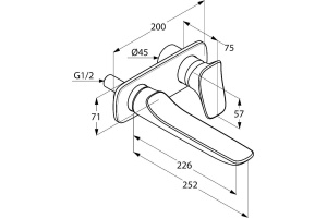 Смеситель для раковины Kludi  хром (532450575) - 2
