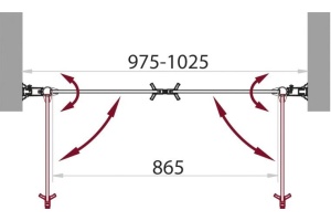 Душевая дверь в нишу BelBagno Sela B 2 100 C Cr - 3