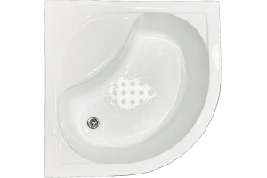 Душевой уголок Royal Bath ВК 90х90 с поддоном профиль черный стекло матовое - 3