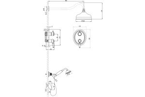 Душевой комплект Lemark Villa LM4829C , хром - 2