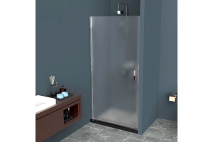 Душевая дверь BelBagno Uno 90 стекло текстурное (UNO-B-1-90-P-Cr)