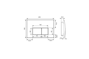 Комплект 2 в 1: инсталляция и клавиша смыва - 2