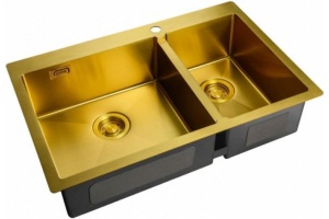 Мойка кухонная Zorg Light ZL R 780-2-510-L BRONZE