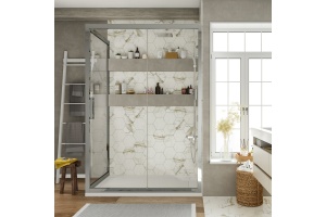 Душевой уголок STWORKI Эстерсунд DE019R90160200 160x90 см профиль хром глянец