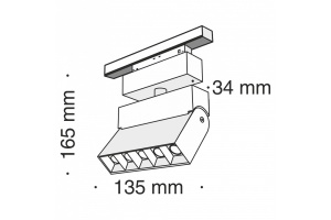 Трековый светодиодный светильник для магнитного шинопровода Maytoni Track lamps TR015-2-10W3K-B - 3