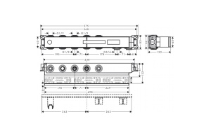 AX  Скрытая часть для термостата Select, для 3 потребителей - 2