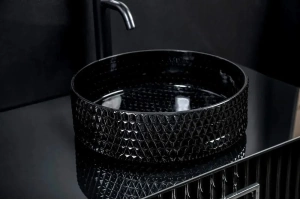 Раковина хрустальная накладная Armadi Art Lucido 39 черный - 2