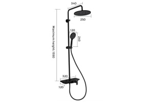 Душевая стойка со смесителем Gappo G2495-5 - 2