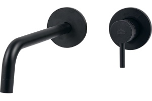 Смеситель Paffoni Light LIG006NO70 с ВНУТРЕННЕЙ ЧАСТЬЮ, для раковины, черный