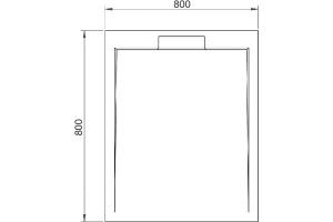 Поддон для душа RGW STL MW 80x80 белый - 2