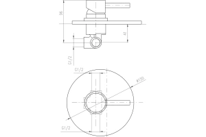 Смеситель для душа Rav Slezak Seina черный матовый - 2