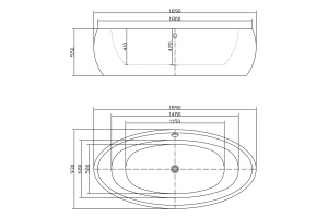 Swedbe Vita ванна отдельноcтоящая акриловая (1890 мм) 8810 - 2