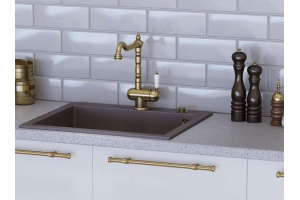 Мойка кухонная Omoikiri Bosen 61 бежевая - 2