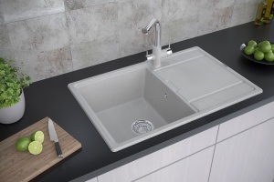 Мойка кухонная Paulmark Flugen PM217850-GR серый - 2