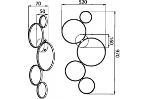 Потолочная люстра Maytoni Halo MOD448CL-L40WK - 3