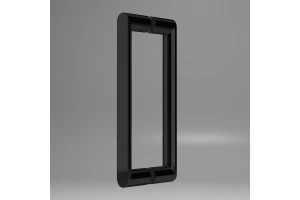 Душевая дверь в нишу Vincea Dice 120х200 профиль черный стекло прозрачное - 3