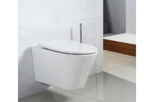 Унитаз подвесной BelBagno Flay-r BB506CH с сиденьем микролифт BB2031SC - 2