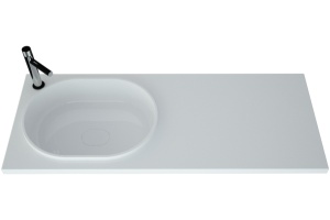 Раковина STWORKI Bruks RBS120L на стиральную машину