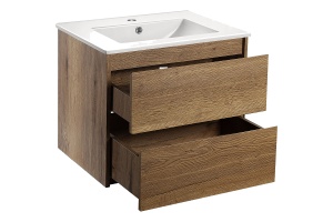 Тумба с раковиной Vincea Gio 60 светлое дерево - 2