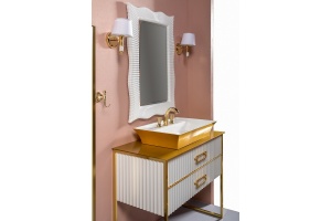 Столешница под раковину Armadi Art Lucido 100 золото - 3