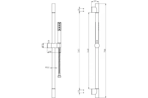 Душевой гарнитур BelBagno Uno золото - 2