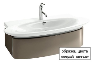 Тумба для комплекта Jacob Delafon Presquile 130 серый титан, 1 ящик (EB1101-N21) - 2