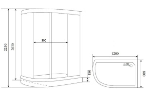 Душевая кабина Timo Premium Ilma-902 R B Black - 2