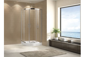 Душевой уголок Cezares ECO-O-R-2-80-C-Cr стекло прозрачное - 2