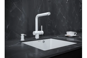 Дозатор для кухонной мойки Paulmark Brevit белый матовый - 2