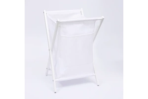 Корзина для белья Wasserkraft Nau светлое дерево - белый - 2