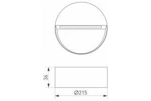 Уличный настенный светодиодный светильник Arlight LGD-Trace-R215-8W Warm3000 029957 - 3