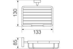 Мыльница Veragio Stanford VR.STD-7752.CR хром - 2
