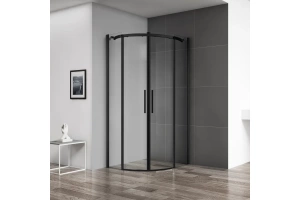 Душевой уголок BelBagno Acqua 100 черный матовый (ACQUA-R-2-100-C-NERO)