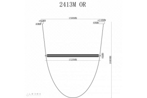 Подвесной светильник iLedex Rocks 2413M OR - 2