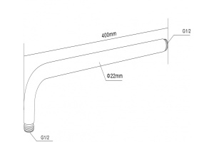 Кронштейн для верхнего душа Swedbe Platta 5510 - 2