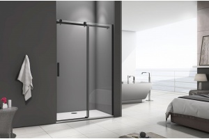 Душевая дверь в нишу Good Door Galaxy WTW-130-C-B профиль черный - 2