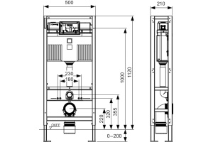 Система инсталляции для унитазов TECE TECEprofil 9500393 - 2
