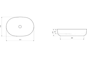 Раковина накладная Excellent Jima 60 белый - 3