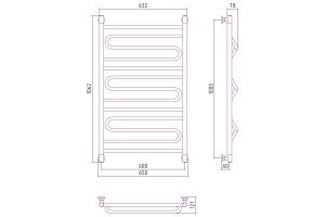 Полотенцесушитель водяной ДР 